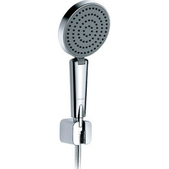 Лейка для душа Kludi A-Qa 661500500 (однорежимная, с шлангом и держателем), фото 