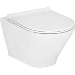 Унитаз подвесной с сиденьем Slim с микролифтом Roca Gap Round A34H0N8000, фото 