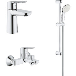 Набір змішувачів 3 в 1 для ванни Grohe Bau Edge 123365S, фото 