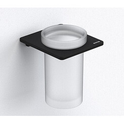 Стакан для зубных щеток Sonia S-Cube Black 169924, фото 