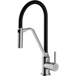 Смеситель для кухни Am.Pm Like S F8013000 (хром/черный, с гибким изливом), фото 