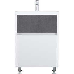 Тумба с раковиной Am.Pm Gem S M91-FSX0602-WC0602BF38 (60 см, белая/серая, напольная), фото 