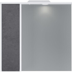 Зеркальный шкаф Am.Pm Gem S M91MPL0751BF38 (75x72 см, белый/серый, распашной, левый, с подсветкой), фото 