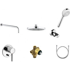 Душевая система скрытого монтажа Kludi Bozz 386300576 (7 в 1), фото 