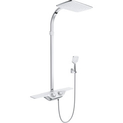 Термостатическая душевая система Kludi Cockpit 8020091-00 (с полочкой), фото 