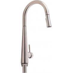 Смеситель для кухни Qtap Evicka QTEVI91103UN (никель, с выдвижной лейкой), фото 