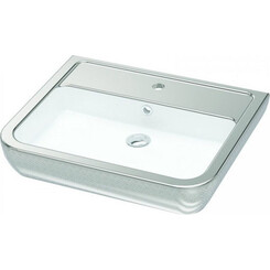 Умивальник 60 см Idevit Halley 3201-0455-1201 (декор срібло), фото 