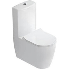 Безободковый унитаз-компакт Idevit Alfa SETK3104-0316-001-1-6200 (с сиденьем), фото 