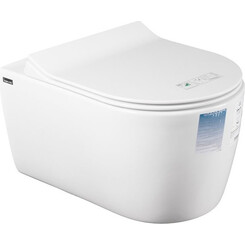 Безободковый подвесной унитаз Idevit Alfa SETK3104-2616-001-1-6000 (c сиденьем), фото 