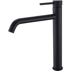 Смеситель для умывальника высокий Asignatura Delicate 15521602 (черный матовый), фото 