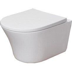 Безободковый подвесной унитаз Am.Pm Tender FlashClean C45A1700SC (с сиденьем микролифт), фото 