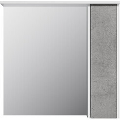 Зеркальный шкаф Am.Pm Gem S M91MPR0751BF38 (75x72 см, белый/серый, распашной, правый, с подсветкой), фото 