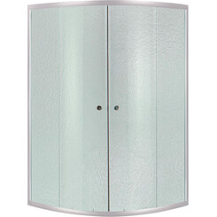 Душова кабіна без піддону 80x80 см Lidz Latwa SC80x80.SAT.HIGH.FR (профіль сатин, скло матове), фото 