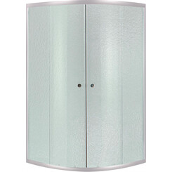 Душевая кабина без поддона 80x80 см Lidz Latwa SC80x80.SAT.MID.FR (профиль сатин, стекло матовое), фото 