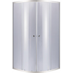 Душевая кабина без поддона 80x80 см Lidz Latwa SC80x80.SAT.LOW.GR (LLSC8080SATLOWGR2, профиль сатин, стекло тонированное), фото 