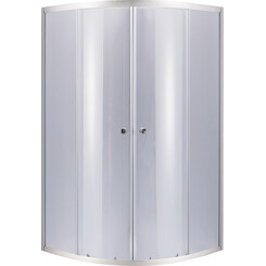 Душевая кабина без поддона 90x90 см Lidz Latwa SC90x90.SAT.MID.GR (профиль сатин, стекло тонированное), фото 