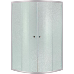 Душевая кабина без поддона 90x90 см Lidz Latwa SC90x90.SAT.MID.FR (профиль сатин, стекло матовое), фото 