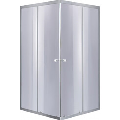 Душевая кабина без поддона 80x80 см Lidz Wawel SC80x80.SAT.LOW.GR (LWASC8080SATLOWGR2, профиль сатин, стекло тонированное), фото 