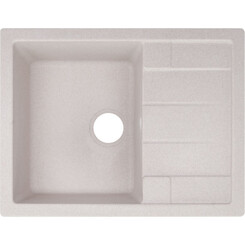 Кухонна мийка Lidz 650x500/200 COL-06 (LIDZCOL06650500200, штучний камінь, 65x49 см, світло-бежева), Колір виробника: бежевий, фото 