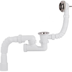 Сифон для ванны Lidz 60 03 V002 00 (LW01, с ревизией, выход 40/50 мм), фото 