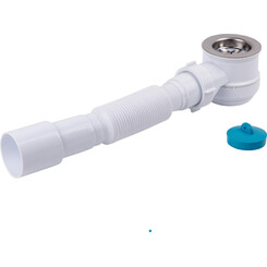 Сифон для душевого поддона Lidz 60 04 P002 01 (LP01, выход 40/50 мм), фото 