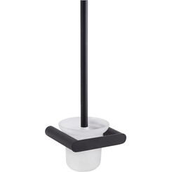 Ершик для унитаза настенный Qtap Stetka 3102103B (QTSTK3102103B, белый/черный), фото 