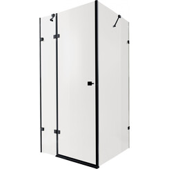 Душевая кабина без поддона 120x80 см Qtap Capricorn BLA10128RC6 (профиль черный матовый, стекло прозрачное), фото 