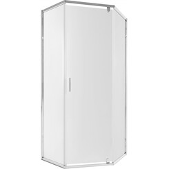 Душевая кабина без поддона 100x100 см Qtap Scorpio CRM10115-AC6 (профиль хром, стекло прозрачное), фото 