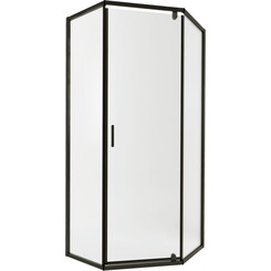 Душевая кабина без поддона 100x100 см Qtap Scorpio BLA10115-AC6 (профиль черный матовый, стекло прозрачное), фото 