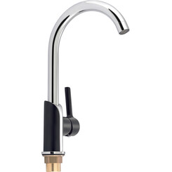 Смеситель для кухни Qtap Grand BCR 007F (черный матовый/хром), фото 