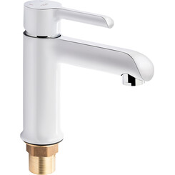 Смеситель для раковины Qtap Grand WCR 001F (QTGRAWCR001F, белый матовый/хром), фото 