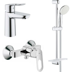 Набір змішувачів для душу 3 в 1 Grohe Bauloop S-Size 123220SA (23337000+23340000+27926001), фото 