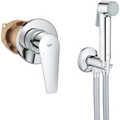 Гигиенический душ со смесителем Grohe BauEdge New UA28343001 (29040001+26358000), фото 