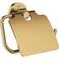 Тримач для туалетного паперу з кришкою Grohe Essentials 40367GL1 (золотий), фото 