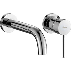 Змішувач прихованого монтажу для умивальника REA Lungo REA-B0521 (внутрішня частина у комплекті), Колір виробника: хром, фото 