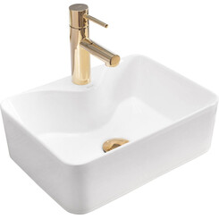 Раковина Rea Kelly Mini REA-U8196 (41x31 см, накладна), Доступні розміри: 41 x 31, Колір виробника: білий глянець, фото 