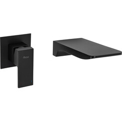 Змішувач прихованого монтажу для умивальника Rea Mason REA-B0690 (чорний, внутрішня частина в комплекті), фото 