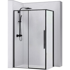 Душевая кабина Rea Solar Black Matt REA-K6311 (120x90 см, стекло прозрачное, профиль черный матовый), фото 