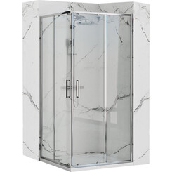 Душова кабіна Rea Punto 80x80 REA-K0863 (80x80 см, скло прозоре, профіль хром), Доступні розміри: 80 x 80, Колір виробника: хром, фото 
