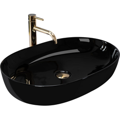 Раковина Rea Cleo Black REA-U6757 (60.5x41 см, чорний, чаша), фото 