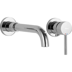 Змішувач прихованого монтажу для умивальника Rea Lungo Long Chrom REA-B0369 (довгий, внутрішня частина в комплекті), Колір виробника: хром, фото 