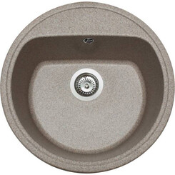 Miraggio Malibu 0000030 Мийка для кухні врізна кругла 51x51 см, терра, Колір виробника: тера, фото 