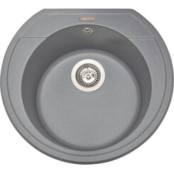Miraggio Tuluza 0000046 Мийка для кухні врізна кругла 52x48 см, сірий, Колір виробника: сірий, фото 