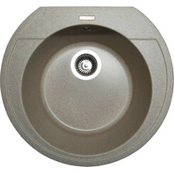 Miraggio Tuluza 0000048 Мийка для кухні врізна кругла 52x48 см, пісочний, Колір виробника: пісочний, фото 