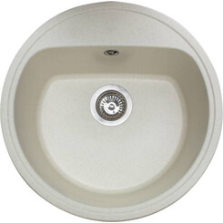 Miraggio Malibu 0000028 Мийка для кухні врізна кругла 51x51 см, жасмин, Колір виробника: жасмин, фото 