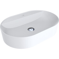 Miraggio France 0000200 Умывальник накладной овальный 60x40 см, белый матовый, Технология производства: Miramarble Matt, Цвет производителя: белый матовый, фото 