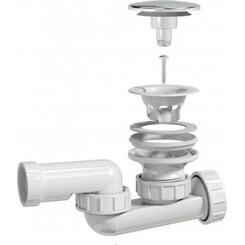 Сифон для ванни Miraggio 3212007 (з ревізією), фото 