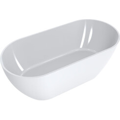 Miraggio Greenland 0000273 Ванна отдельностоящая овальная 170x80 см, белый глянец, Доступные размеры: 168 x 80, Технология производства: Miramarble, Цвет производителя: белый глянец, фото 