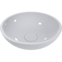 Miraggio Palermo 0000230 Умывальник накладной круглый 49x49 см, белый глянец, Технология производства: Miramarble, Цвет производителя: белый глянец, фото 