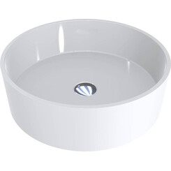 Miraggio Sofia 0000242 Умивальник накладний круглий 47x47 см, білий глянець, Технологія виробництва: Miramarble, Колір виробника: білий глянець, фото 